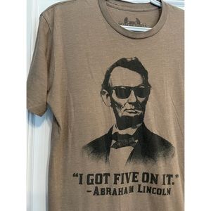 Unisex small Abe Lincoln tee